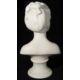 20th c French Sevres style biscuit porcelain bust of a Louise Brongniart after Jean-Antoine Houdon - Image 2 of 3