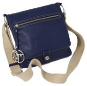A Coccinelle blue leather handbag