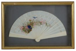 A 19th century ivory fan