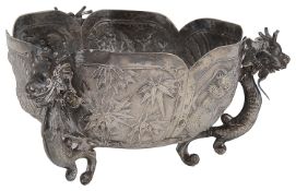 A late 19th/early 20th century Chinese export silver bowl c.1900