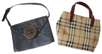 Burberry Haymarket check tote handbag and A Moschino 'Cheap and Chic' handbag