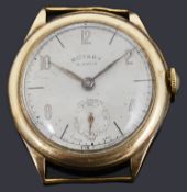 A 9ct gold Rotary mechanical watch head