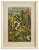 Frederick Austin (British 1902-1990) linocut on paper; one other