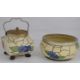 A Clarice Cliff Scarlet Flower biscuit barrel and salad bowl - Image 3 of 3