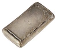 A George III silver snuff box
