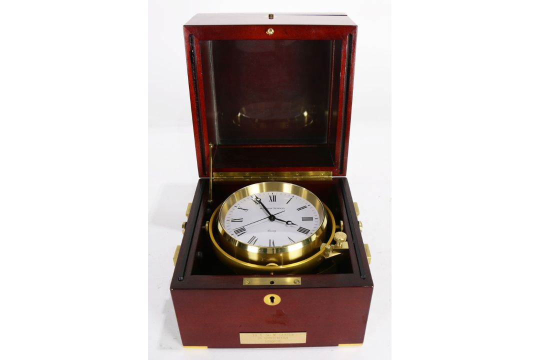 Matthew Norman case clock with quartz swiss movement - Image 4 of 12