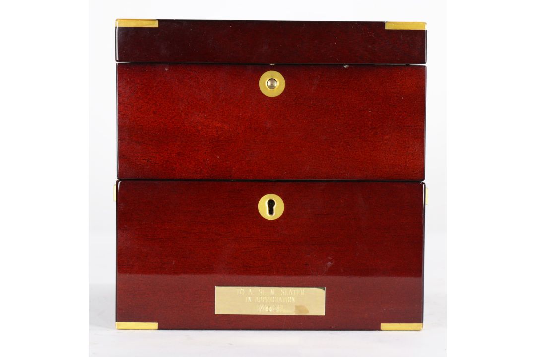 Matthew Norman case clock with quartz swiss movement - Image 2 of 12