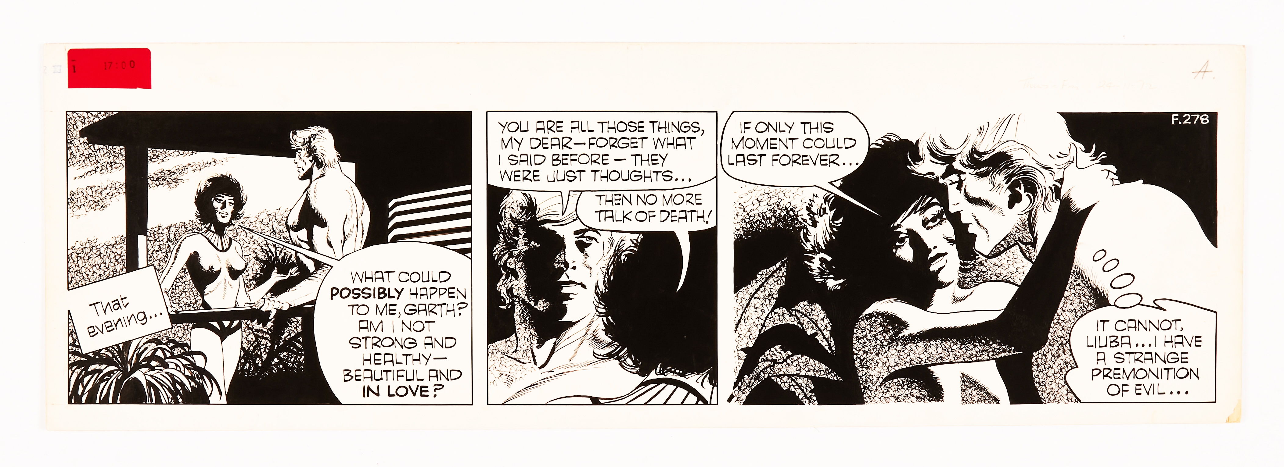 Garth: 'The People of the Abyss' original artwork (1972) by Frank Bellamy for the Daily Mirror 24