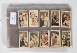 A full set of A and M Wix cigarette / trade cards ' Film Stars ' series together with a set of