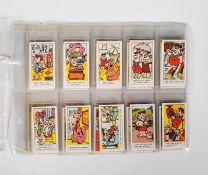 A full set of Primrose Confectionery / Sweet trade cards. The Flintstones complete set of fifty (50)