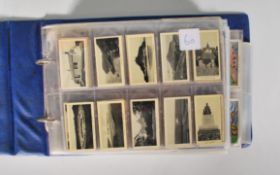 An album of vintage cigarette cards to include E & W Antsie; Places of Interest, P J Carroll &