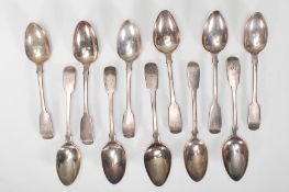A collection of 11 Victorian Silver Hallmarked teaspoons by Thomas Wheatley of Newcastle 1853. Total