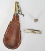 A silver hallmarked pen knife with ivorine case and hallmarked blade together with a silver