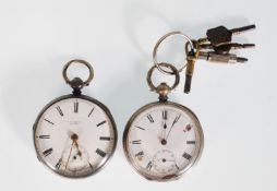 Two late 19th Century / early 20th Century silver pocket watches to include a Victorian pocket watch