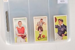 A full set of Chix Bubble Gum Confectionery / Sweet trade cards Famous Footballers. Complete set