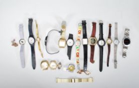 A group of vintage 20th Century watches to include a Sekonda autodate de luxe, a Bulova rolled