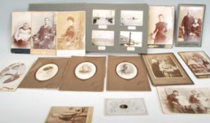 An early 20th Century black and white photograph album depicting landscape images from towns