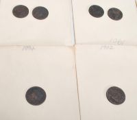 A collection of coins dating form the 19th Century to include full and half silver coinage Six