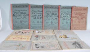 A collection of vintage cigarette cards in vintage albums to include Wills; Radio Celebrities,