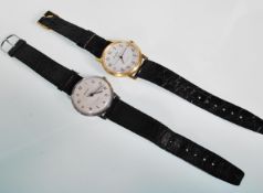 Two vintage gentleman's wrist watches to include a Sekonda USSR 19 jewels watch having a round