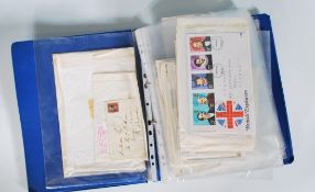 A collection of First Day Covers to include American and British dating from the 1940's, housed