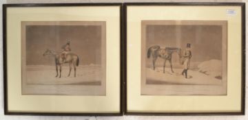 A pair of framed lithograph prints after Alken entitled ‘ One of the Right Sorts ‘ & ‘ One of the