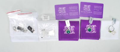 A collection of unused ladies dress jewellery, unused and each with a certificate of authenticity to