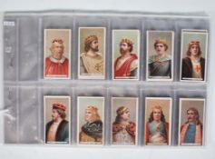 A full set of Will's Cigarette trade cards Kings And Queens complete set of 50 within plastic