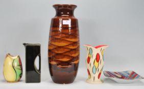 A collection of retro vintage studio art pottery t