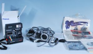 PHOTOGRAPHY x2 Cameras. Polaroid Supercolor 635CL as new in original box with instructions. Also