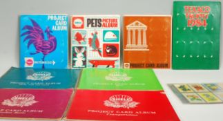A group of vintage 'Shell Project Card Albums' trade cards. All albums contain full sets, albums
