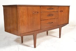 A 1960's retro vintage Jentique teak wood sideboard of usual form and small proportions having a
