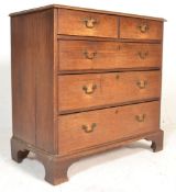A 19th Century Georgian mahogany two over three chest of drawers, two short drawers over three