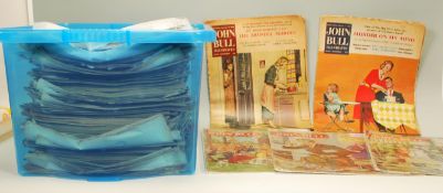 A large collection of vintage John Bull Weekly magazines throughout the years. Years include