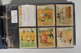 An album of J Wix Kensitas Henry cards to include 1st series, 2nd series, 3rd series, 4th series and