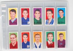 A full set of Barratt & Co Confectionery / Sweet trade cards. Famous Footballers Series A. 9