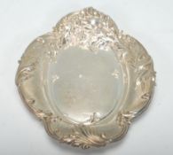 An early 20th Century Ebenezer Newman & Co silver hallmarked pin tray / dressing table dish of