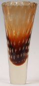 HARRACHOV 1960'S CZECH STUDIO ART GLASS VASE BY MI