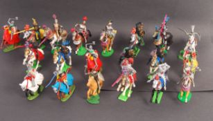 COLLECTION OF VINTAGE BRITAINS PLASTIC MODEL KNIGHTS