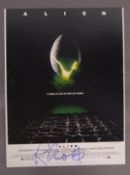 ALIEN - RIDLEY SCOTT - AUTOGRAPHED MINI POSTER
