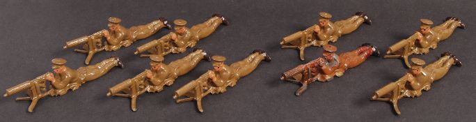 COLLECTION OF VINTAGE BRITAINS WWI BRITISH MACHINE GUNNERS