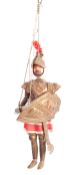 RARE SICILIAN 1970'S STRING ROD PUPPET MEDIEVAL KNIGHT