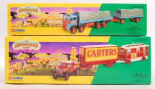 CORGI CLASSICS ' SHOWMANS RANGE ' CIRCUS BOXED DIECAST MODEL SETS