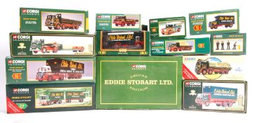 COLLECTION OF 13X CORGI EDDIE STOBART DIECAST MODELS