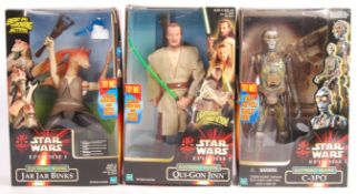 COLLECTION OF 3X HASBRO STAR WARS EPISODE I 12