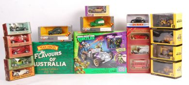 ASSORTED SCALE DIECAST MODEL VEHICLES AND MEGA BLOCKS SET
