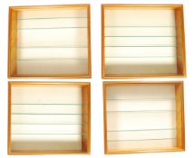 COLLECTION OF FOUR DIECAST / MODEL RAILWAY TOY COLLECTORS CABINETS