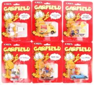 COLLECTION OF ERTL DIECAST GARFIELD CARDED MODELS