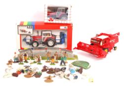 COLLECTION OF ASSORTED BRITAINS FARM SERIES DIECAST AND FIGURES