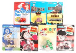COLLECTION OF CARDED TV AND FILM RELATED ERTL DIECAST.